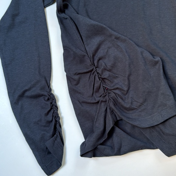 Creamie Long Sleeve Ruched T-shirt Size 10 - Picture 5 of 11